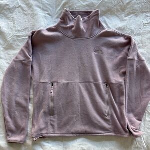 The North Face Lavender Funnel-Neck Fleece Pullover
